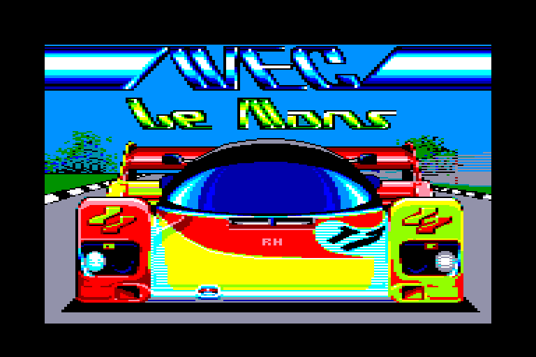 screenshot of the Amstrad CPC game Wec Le Mans