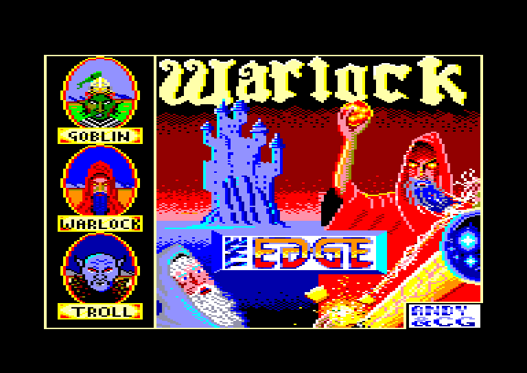 screenshot du jeu Amstrad CPC Warlock