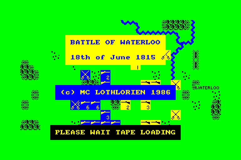 screenshot du jeu Amstrad CPC Waterloo