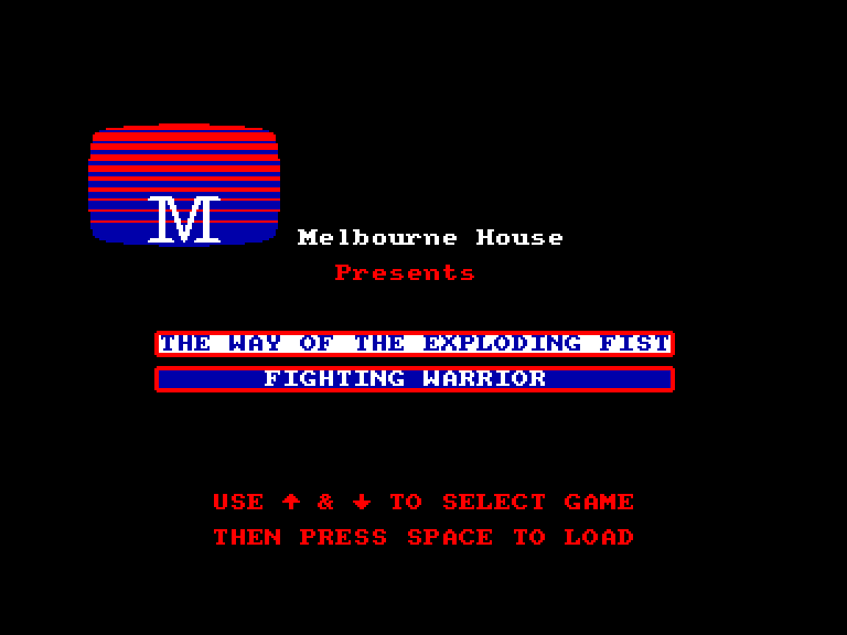 screenshot du jeu Amstrad CPC Way of the Exploding Fist , The - Fighting Warrior