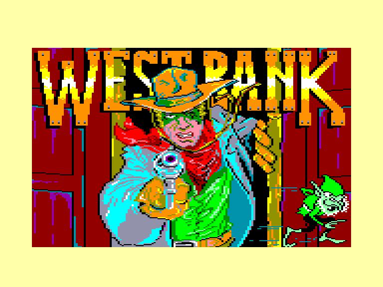 screenshot of the Amstrad CPC game West Bank