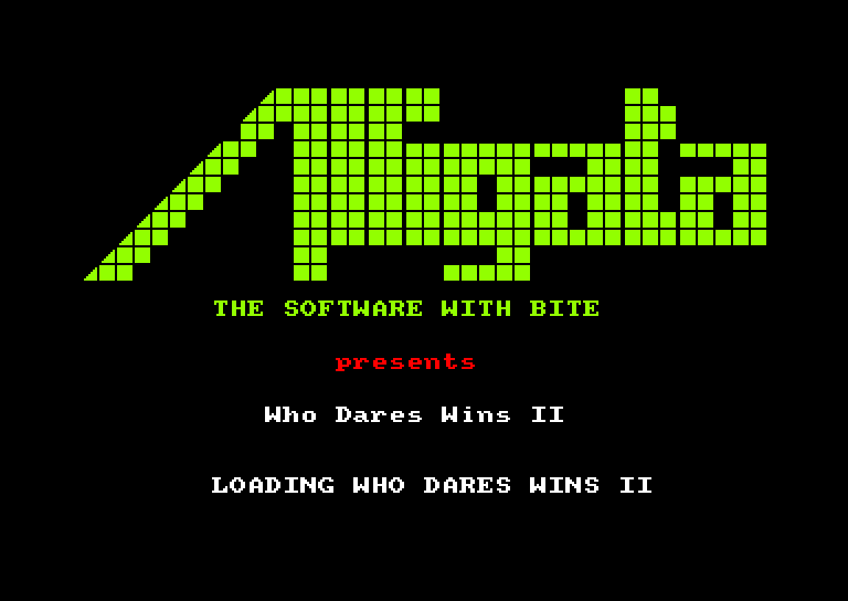 screenshot of the Amstrad CPC game Who Dares Wins II