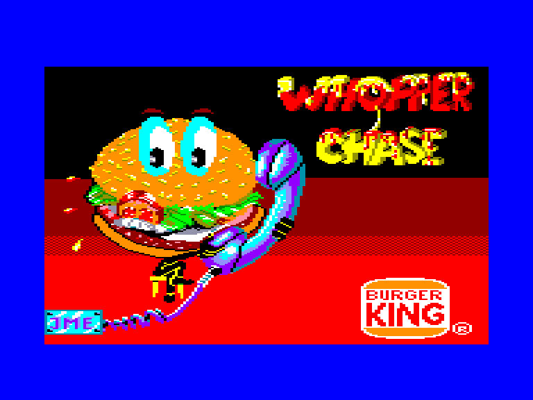 screenshot du jeu Amstrad CPC Whopper chase
