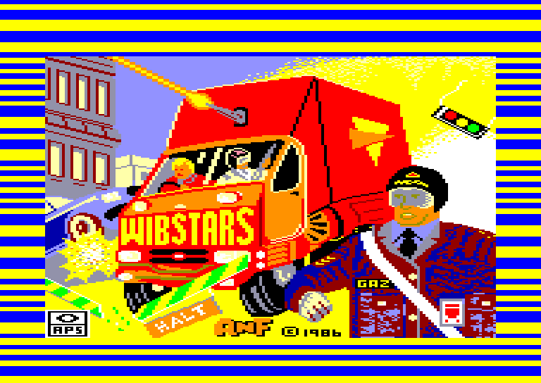 screenshot of the Amstrad CPC game Wibstars