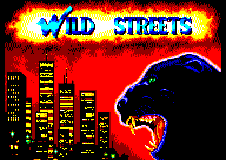 screenshot of the Amstrad CPC game Wild Streets
