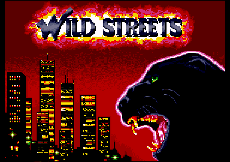 screenshot of the Amstrad CPC game Wild Streets