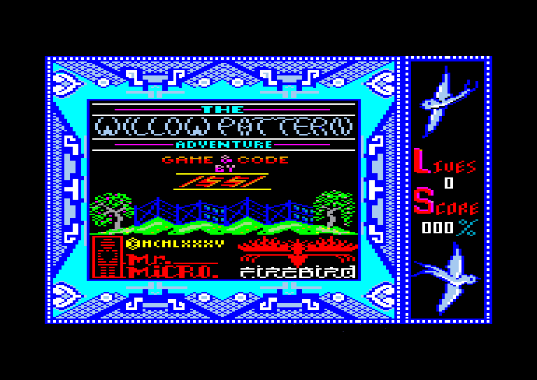 screenshot du jeu Amstrad CPC Willow Pattern