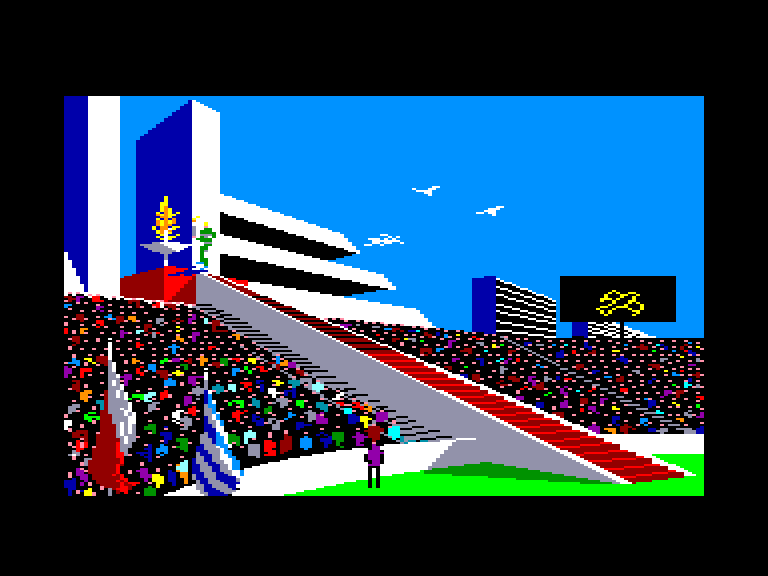 screenshot du jeu Amstrad CPC Winter Games