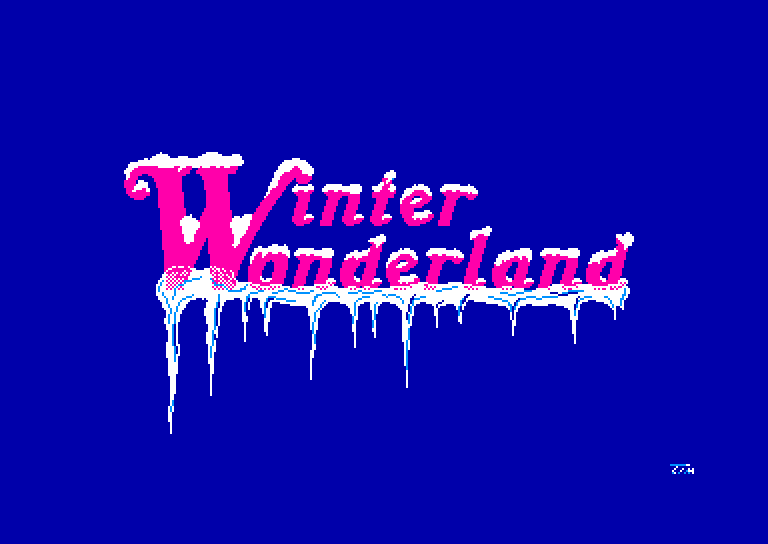 screenshot of the Amstrad CPC game Winter Wonderland