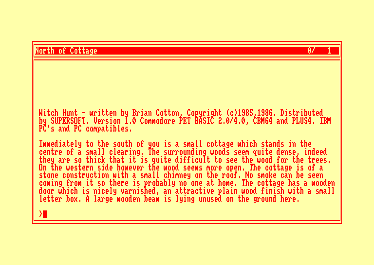 screenshot du jeu Amstrad CPC Witch hunt