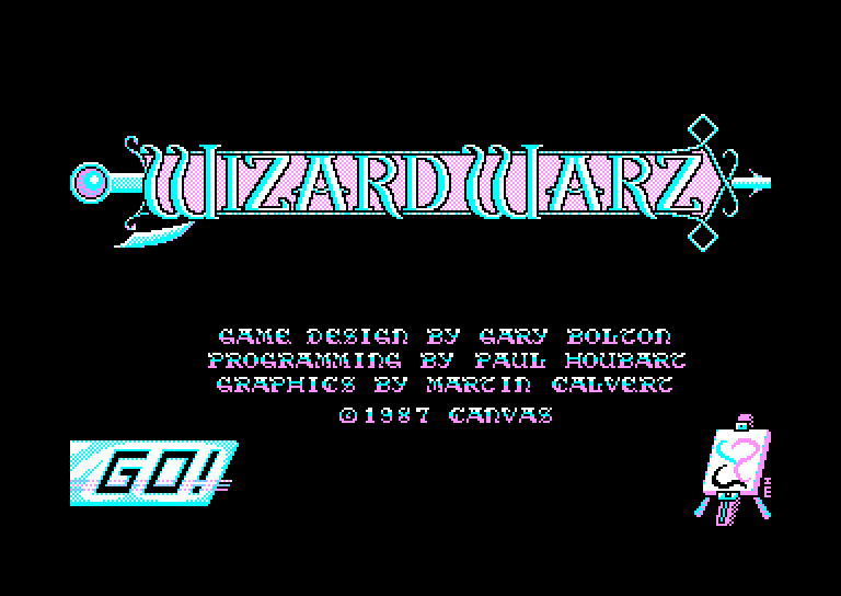 screenshot of the Amstrad CPC game Wizard Warz