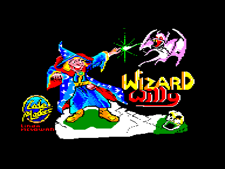 screenshot of the Amstrad CPC game Wizard willy