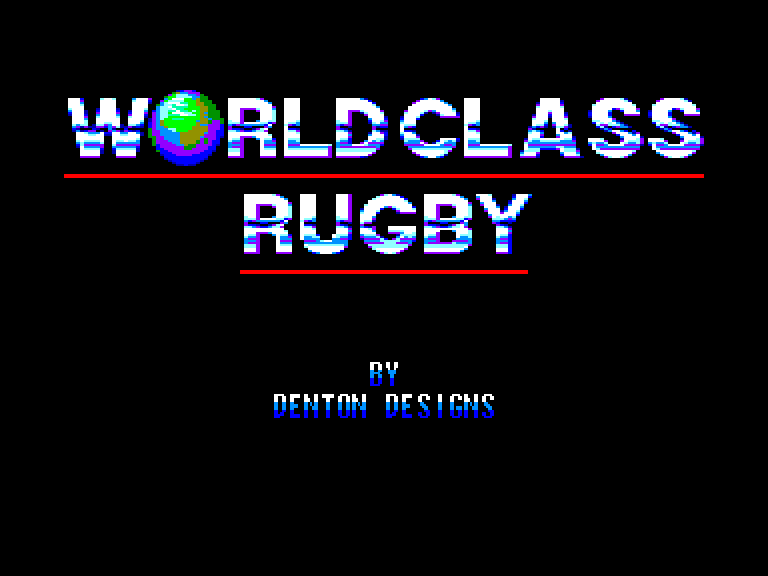 screenshot du jeu Amstrad CPC World class rugby