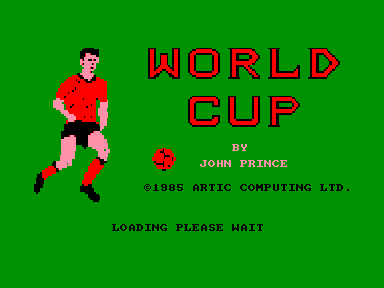 screenshot of the Amstrad CPC game World Cup