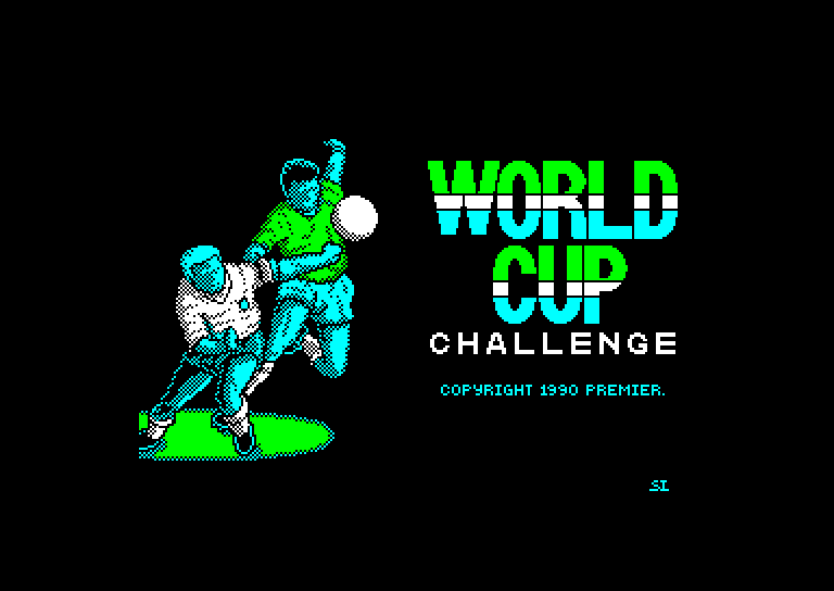 screenshot of the Amstrad CPC game World Cup Challenge