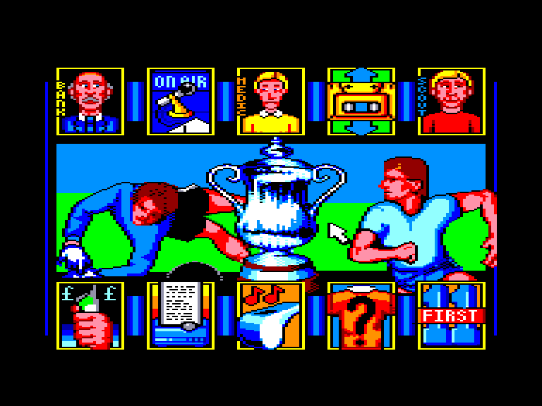 screenshot du jeu Amstrad CPC World soccer