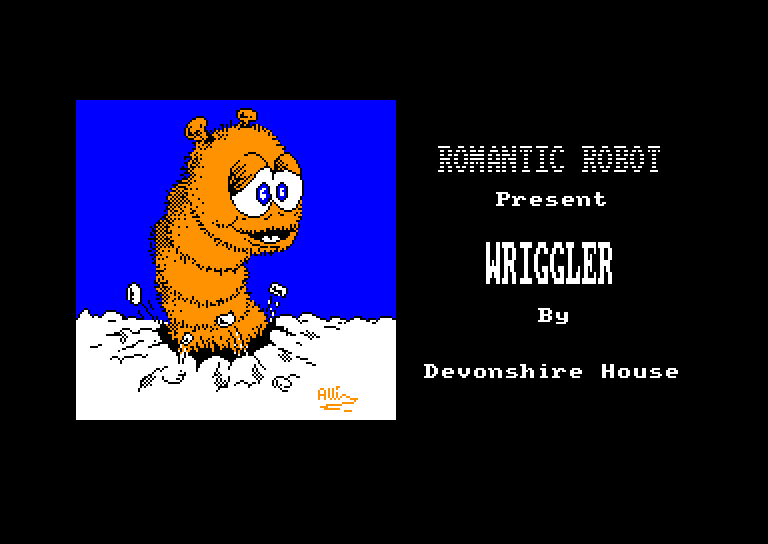 screenshot of the Amstrad CPC game Wriggler