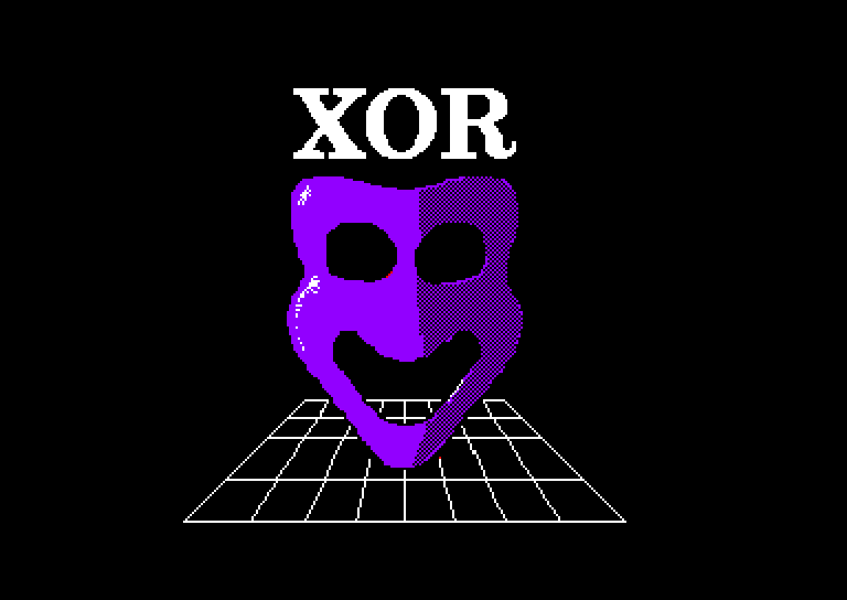 screenshot of the Amstrad CPC game Xor