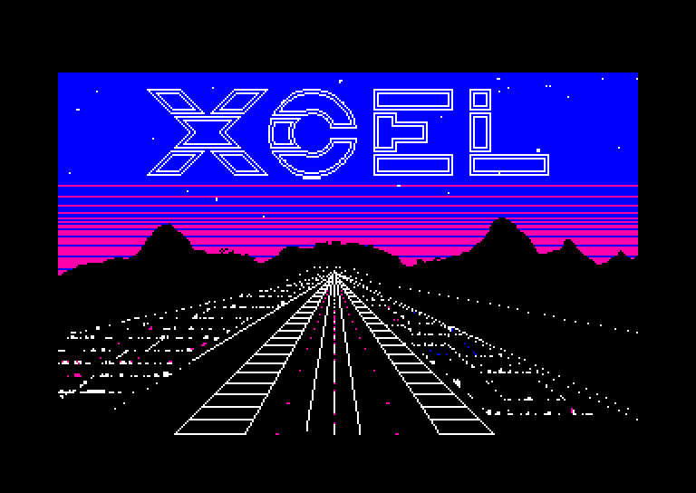 screenshot of the Amstrad CPC game Xcel