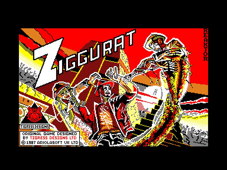 screenshot of the Amstrad CPC game Ziggurat
