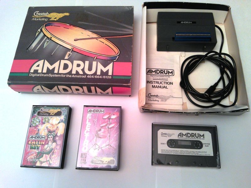 an Amstrad CPC Amdrum expansion by Cheetah, playing 8bit samples