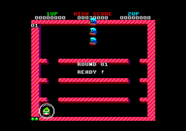 image en cours de jeu de Bubble bobble 4 CPC