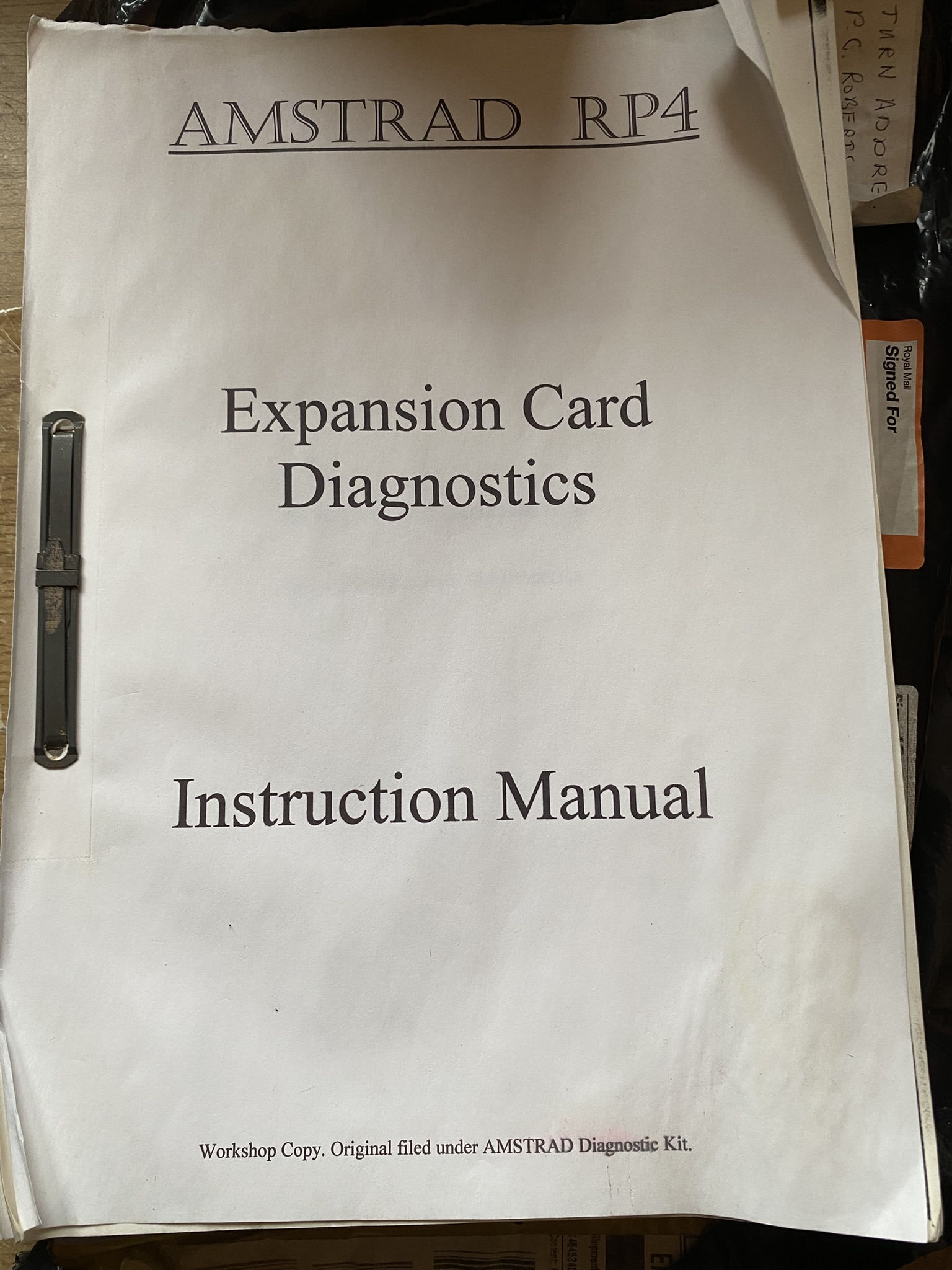 Amstrad RP4 diagnostic board