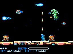 Easter egg's R-Type remake screenshot on Amstrad CPC